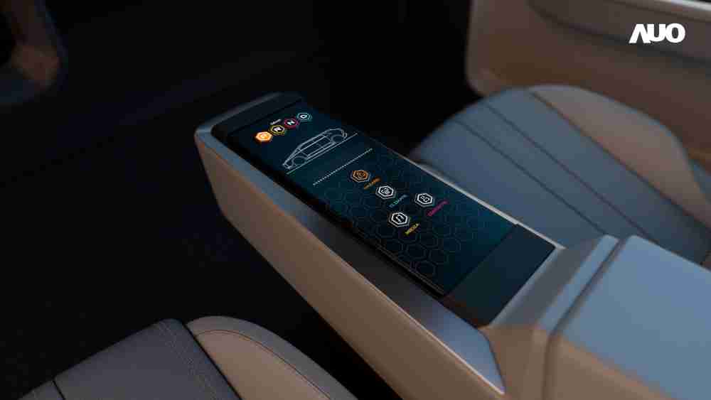 壹号平台以人性化设计打造多变形态中控显示(Morphing Center Control)，，不使用时仅平面显示信息，，，进行操作时，，，显示器则会动态隆起，，，，转变成3D实体按钮，，，，并有触觉回馈，，展示人机互动新体验